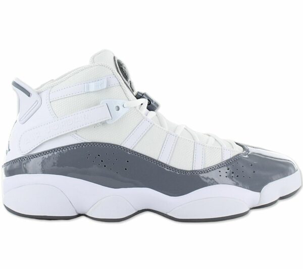 Air Jordan 6 Rings - Herren Basketball Schuhe Weiß-Grau  322992-121