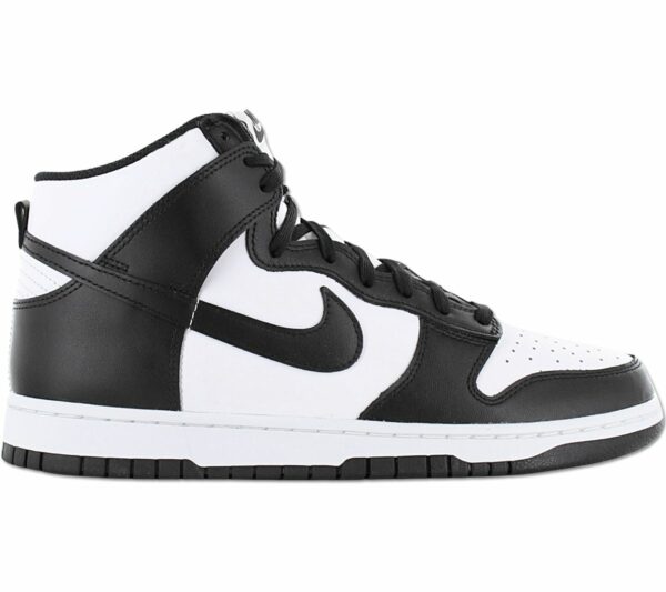 Nike Dunk High Retro - Herren Schuhe Leder Weiß-Schwarz DD1399-105